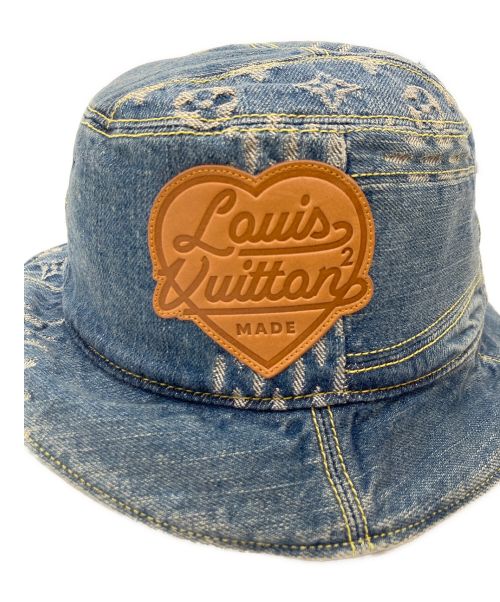 LOUIS VUITTON（ルイ ヴィトン）LOUIS VUITTON (ルイ ヴィトン) ボネ ダミエ ジャイアント ウェーブ モノグラム インディゴ サイズ:Lの古着・服飾アイテム