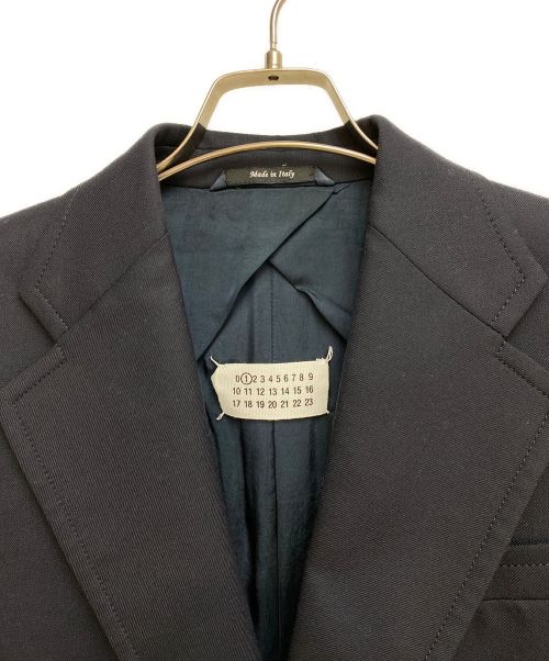 Maison Margiela（メゾンマルジェラ）Maison Margiela (メゾンマルジェラ) シングルブレストウールテーラードジャケット ネイビー サイズ:40の古着・服飾アイテム