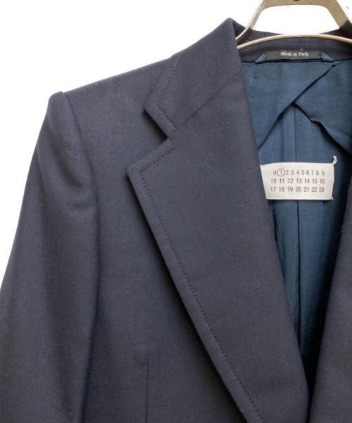 Maison Margiela（メゾンマルジェラ）Maison Margiela (メゾンマルジェラ) シングルブレストウールテーラードジャケット ネイビー サイズ:40の古着・服飾アイテム