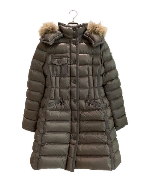 MONCLER（モンクレール）MONCLER (モンクレール) HERMIFUR/ダウン コート ライトグレーの古着・服飾アイテム