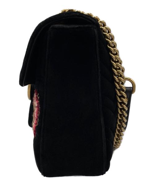 GUCCI（グッチ）GUCCI (グッチ) GGMARMONT LOVEDショルダーバッグ ブラック サイズ:‐の古着・服飾アイテム