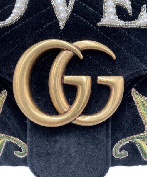 GUCCI（グッチ）GUCCI (グッチ) GGMARMONT LOVEDショルダーバッグ ブラック サイズ:‐の古着・服飾アイテム
