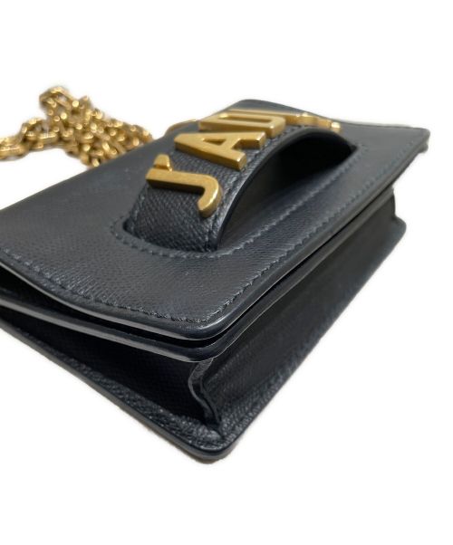 Christian Dior（クリスチャン ディオール）Christian Dior (クリスチャン ディオール) Mini Flap Bag/ショルダー バッグ ブラック×ゴールドの古着・服飾アイテム
