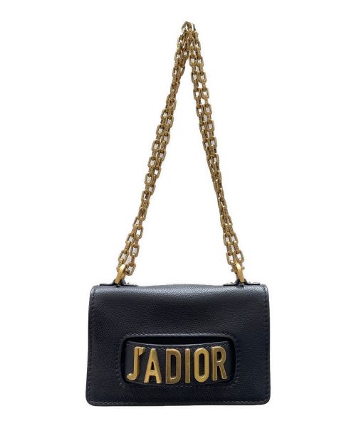 Christian Dior（クリスチャン ディオール）Christian Dior (クリスチャン ディオール) Mini Flap Bag/ショルダー バッグ ブラック×ゴールドの古着・服飾アイテム