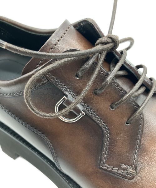 Berluti（ベルルッティ）Berluti (ベルルッティ) ツイストレザーダービーシューズ ブラウン サイズ:8 1/2の古着・服飾アイテム