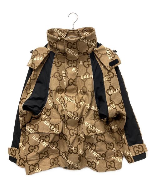 GUCCI×BALENCIAGA（グッチ×バレンシアガ）GUCCI×BALENCIAGA (グッチ×バレンシアガ) The Hacker Project Hacker Jumbo GG Jacket ベージュ サイズ:40の古着・服飾アイテム