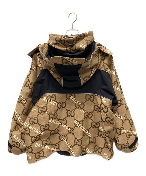 GUCCI×BALENCIAGA（グッチ×バレンシアガ）GUCCI×BALENCIAGA (グッチ×バレンシアガ) The Hacker Project Hacker Jumbo GG Jacket ベージュ サイズ:40の古着・服飾アイテム
