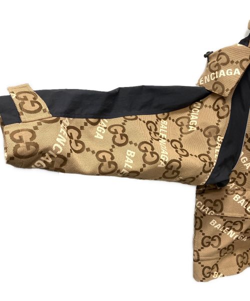 GUCCI×BALENCIAGA（グッチ×バレンシアガ）GUCCI×BALENCIAGA (グッチ×バレンシアガ) The Hacker Project Hacker Jumbo GG Jacket ベージュ サイズ:40の古着・服飾アイテム