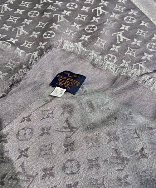 LOUIS VUITTON（ルイ ヴィトン）LOUIS VUITTON (ルイ ヴィトン) ショール モノグラム シャイン シャイングレーの古着・服飾アイテム