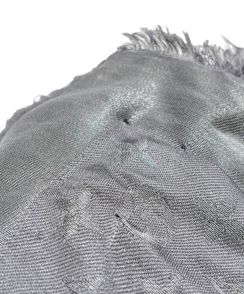 LOUIS VUITTON（ルイ ヴィトン）LOUIS VUITTON (ルイ ヴィトン) ショール モノグラム シャイン シャイングレーの古着・服飾アイテム