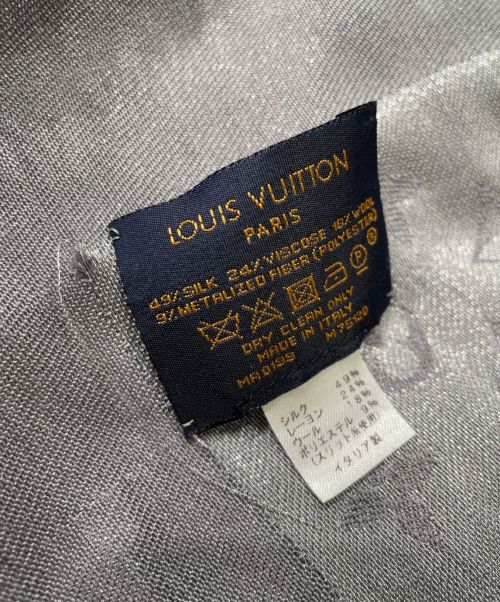 LOUIS VUITTON（ルイ ヴィトン）LOUIS VUITTON (ルイ ヴィトン) ショール モノグラム シャイン シャイングレーの古着・服飾アイテム