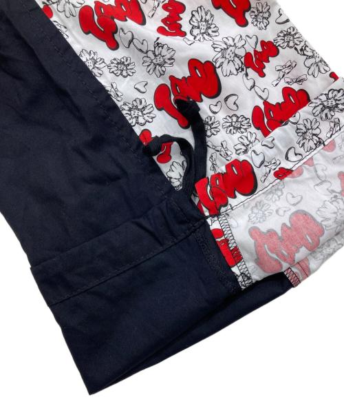 TAO COMME des GARCONS（タオ コムデギャルソン）TAO COMME des GARCONS (タオ コムデギャルソン) ワイドパンツ レッド×ホワイト サイズ:Mの古着・服飾アイテム