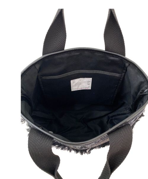 sacai（サカイ）sacai (サカイ) Jacquard Tote Medium ブラックの古着・服飾アイテム