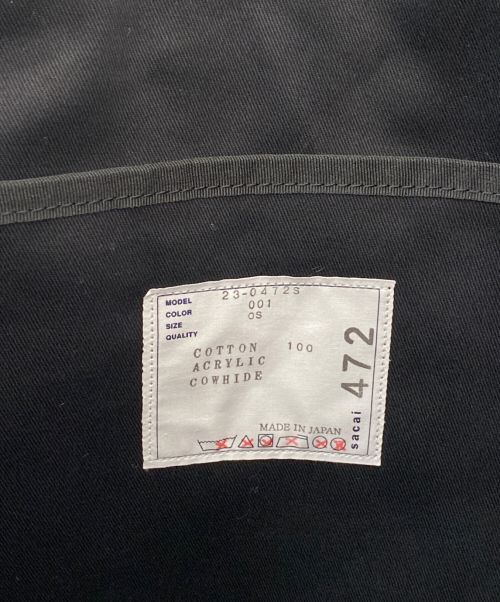 sacai（サカイ）sacai (サカイ) Jacquard Tote Medium ブラックの古着・服飾アイテム