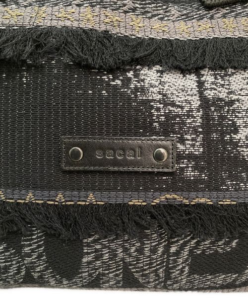 sacai（サカイ）sacai (サカイ) Jacquard Tote Medium ブラックの古着・服飾アイテム