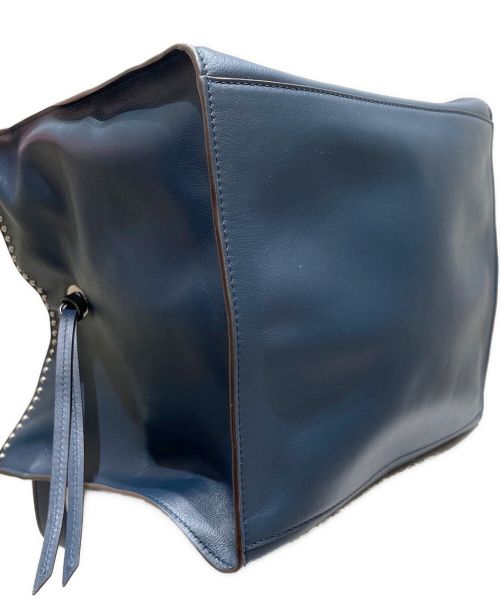 J&M DAVIDSON（ジェイ＆エム デヴィッドソン）J&M DAVIDSON (ジェイ＆エム デヴィッドソン) BELLE L WITH STUDS/トートバッグ ネイビー サイズ:Lの古着・服飾アイテム