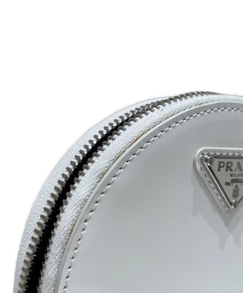PRADA（プラダ）PRADA (プラダ) ラウンド ミニ ポーチ ホワイト サイズ:‐の古着・服飾アイテム