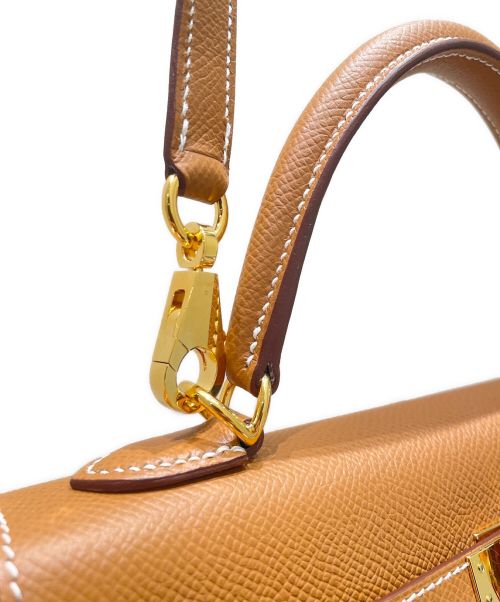 HERMES（エルメス）HERMES (エルメス) ケリー 25 外縫い ゴールド金具 ゴールド サイズ:25の古着・服飾アイテム