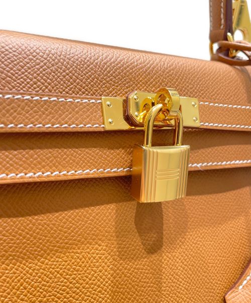 HERMES（エルメス）HERMES (エルメス) ケリー 25 外縫い ゴールド金具 ゴールド サイズ:25の古着・服飾アイテム
