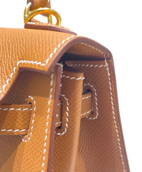 HERMES（エルメス）HERMES (エルメス) ケリー 25 外縫い ゴールド金具 ゴールド サイズ:25の古着・服飾アイテム
