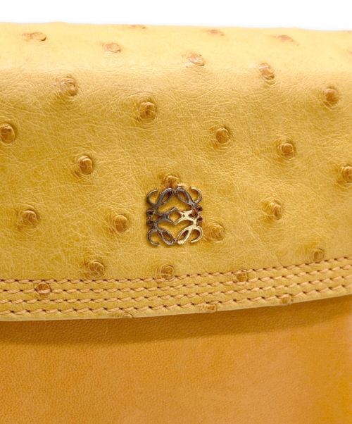 LOEWE（ロエベ）LOEWE (ロエベ) アナグラムミニショルダーポーチ オレンジの古着・服飾アイテム