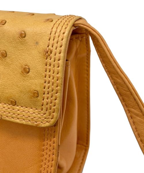 LOEWE（ロエベ）LOEWE (ロエベ) アナグラムミニショルダーポーチ オレンジの古着・服飾アイテム