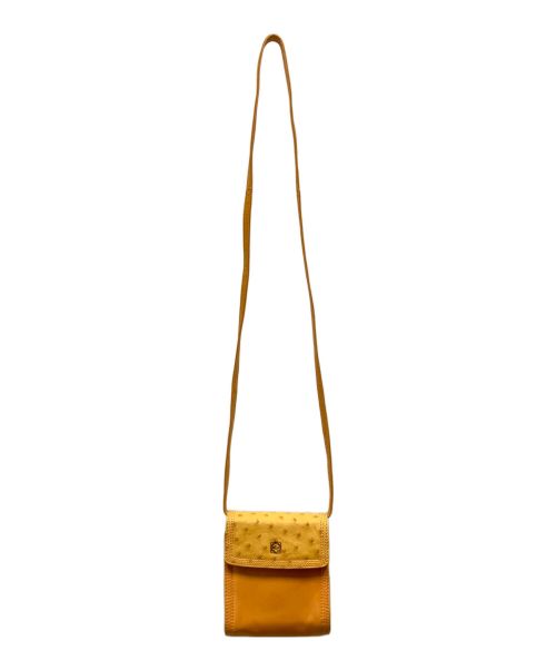 LOEWE（ロエベ）LOEWE (ロエベ) アナグラムミニショルダーポーチ オレンジの古着・服飾アイテム