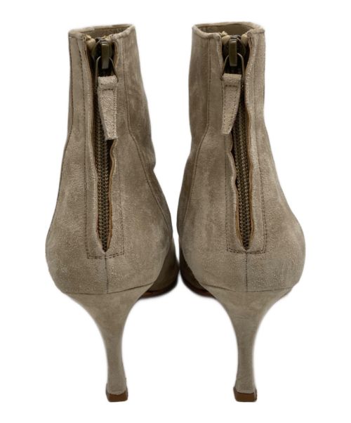 Manolo Blahnik（マノロブラニク）Manolo Blahnik (マノロブラニク) ヒールブーティ ベージュ サイズ:39の古着・服飾アイテム