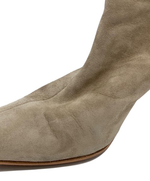Manolo Blahnik（マノロブラニク）Manolo Blahnik (マノロブラニク) ヒールブーティ ベージュ サイズ:39の古着・服飾アイテム
