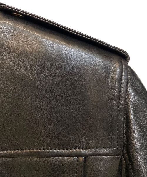 Saint Laurent Paris（サンローランパリ）Saint Laurent Paris (サンローランパリ) L01 / クラシックモーターサイクルレザージャケット ブラック サイズ:46の古着・服飾アイテム
