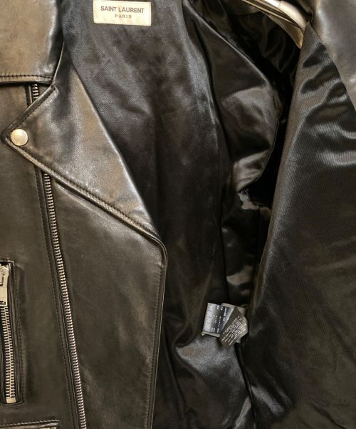 Saint Laurent Paris（サンローランパリ）Saint Laurent Paris (サンローランパリ) L01 / クラシックモーターサイクルレザージャケット ブラック サイズ:46の古着・服飾アイテム