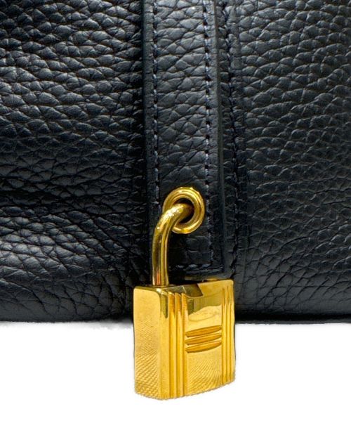 HERMES（エルメス）HERMES (エルメス) ピコタン ロックPM/ゴールド金具/トリヨンクレマンス/ブルーニュイ/U刻印 ブルーニュイ サイズ:PMの古着・服飾アイテム