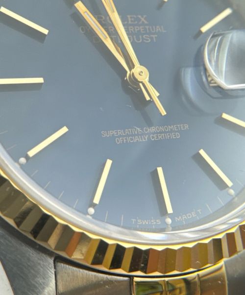 ROLEX（ロレックス）ROLEX (ロレックス) デイトジャスト 36 青文字盤 サイズ:36mmの古着・服飾アイテム