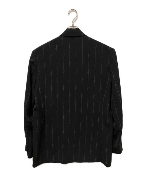 BALENCIAGA（バレンシアガ）BALENCIAGA (バレンシアガ) シグネチャーロゴロングテーラードジャケット ブラック サイズ:44の古着・服飾アイテム