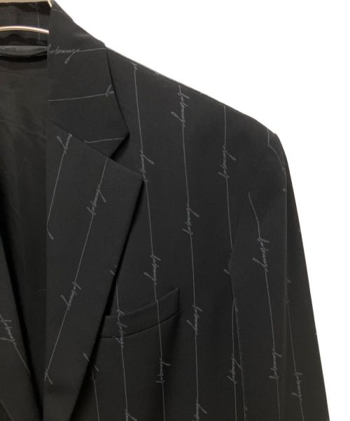 BALENCIAGA（バレンシアガ）BALENCIAGA (バレンシアガ) シグネチャーロゴロングテーラードジャケット ブラック サイズ:44の古着・服飾アイテム