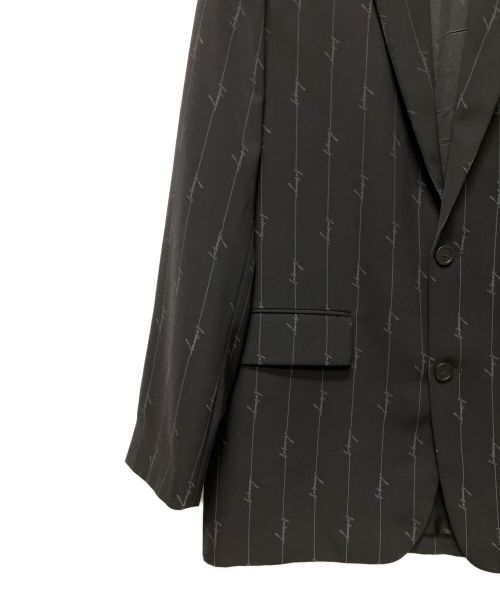 BALENCIAGA（バレンシアガ）BALENCIAGA (バレンシアガ) シグネチャーロゴロングテーラードジャケット ブラック サイズ:44の古着・服飾アイテム