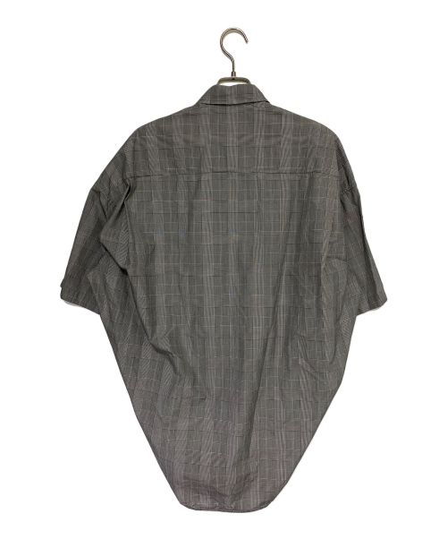 BALENCIAGA（バレンシアガ）BALENCIAGA (バレンシアガ) BBロゴオーバーサイズドシャツ グレー サイズ:37の古着・服飾アイテム