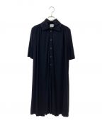 BURBERRYバーバリー）の古着「バックギャザーワンピース」｜ブラック