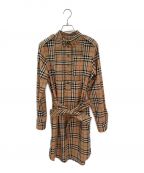 BURBERRYバーバリー）の古着「ノバチェックシャツワンピース」｜ベージュ