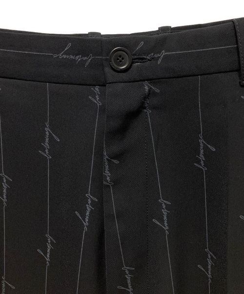 BALENCIAGA（バレンシアガ）BALENCIAGA (バレンシアガ) シグネチャーロゴスラックス ブラック サイズ:46の古着・服飾アイテム