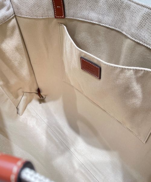 Chloe（クロエ）Chloe (クロエ) WOODY LARGE TOTE BAG ベージュ×タン サイズ:LARGE/ラージの古着・服飾アイテム