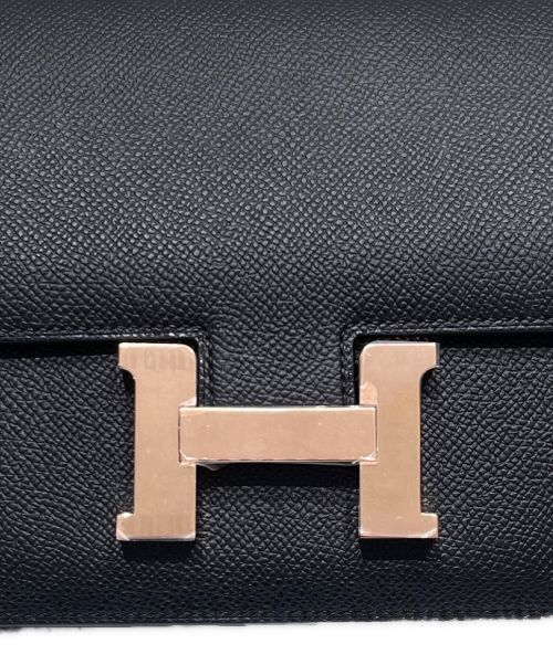 HERMES（エルメス）HERMES (エルメス) コンスタンス ミニ ノワール×ローズゴールド サイズ:ミニの古着・服飾アイテム