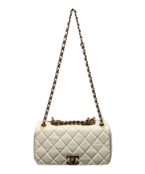 CHANEL（シャネル）CHANEL (シャネル) マトラッセWチェーンショルダーバッグ 30 ホワイト サイズ:30の古着・服飾アイテム