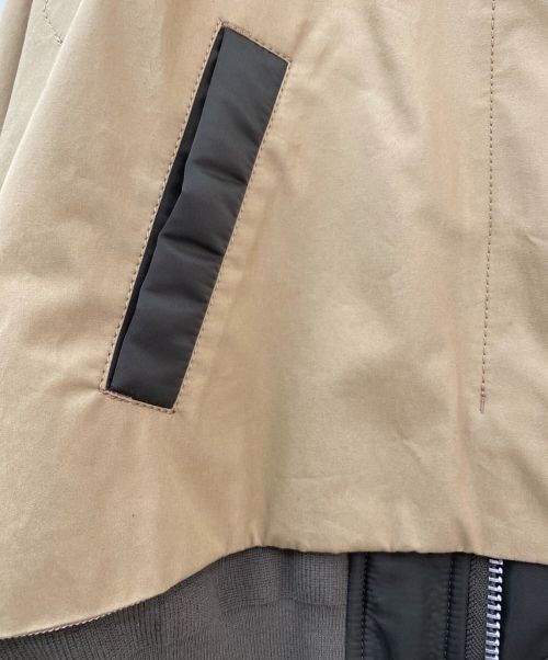 sacai（サカイ）sacai (サカイ) ショートトレンチブルゾン ベージュ サイズ:2の古着・服飾アイテム