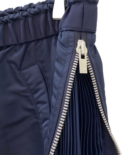 sacai（サカイ）sacai (サカイ) Nylon Twill Skirt ネイビー サイズ:3の古着・服飾アイテム