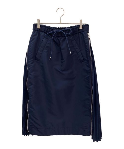 sacai（サカイ）sacai (サカイ) Nylon Twill Skirt ネイビー サイズ:3の古着・服飾アイテム