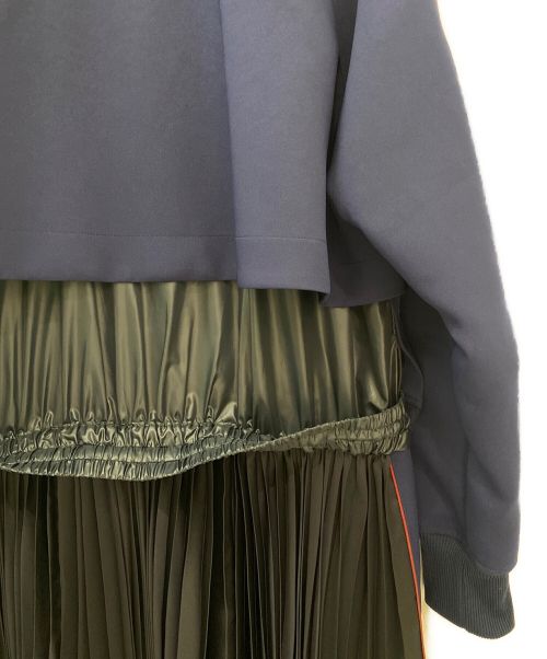 sacai（サカイ）sacai (サカイ) Technical Jersey Dress ネイビー サイズ:2の古着・服飾アイテム