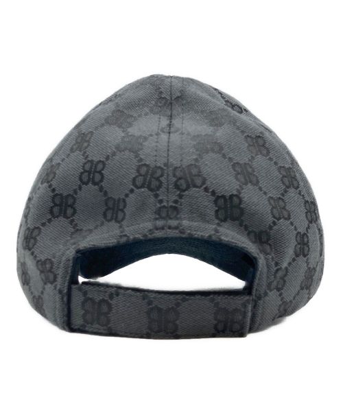 BALENCIAGA（バレンシアガ）BALENCIAGA (バレンシアガ) GUCCI (グッチ) ハッカープロジェクト ベースボール キャップ グレー サイズ:Sの古着・服飾アイテム
