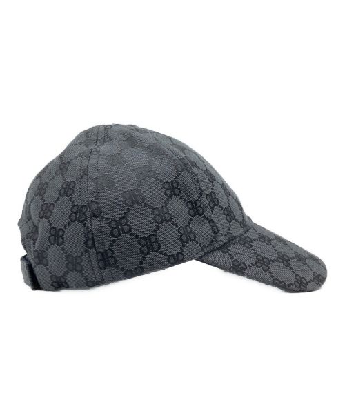 BALENCIAGA（バレンシアガ）BALENCIAGA (バレンシアガ) GUCCI (グッチ) ハッカープロジェクト ベースボール キャップ グレー サイズ:Sの古着・服飾アイテム