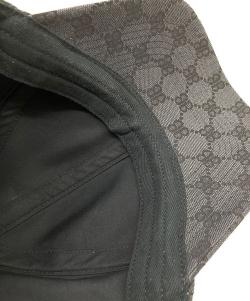 BALENCIAGA（バレンシアガ）BALENCIAGA (バレンシアガ) GUCCI (グッチ) ハッカープロジェクト ベースボール キャップ グレー サイズ:Sの古着・服飾アイテム
